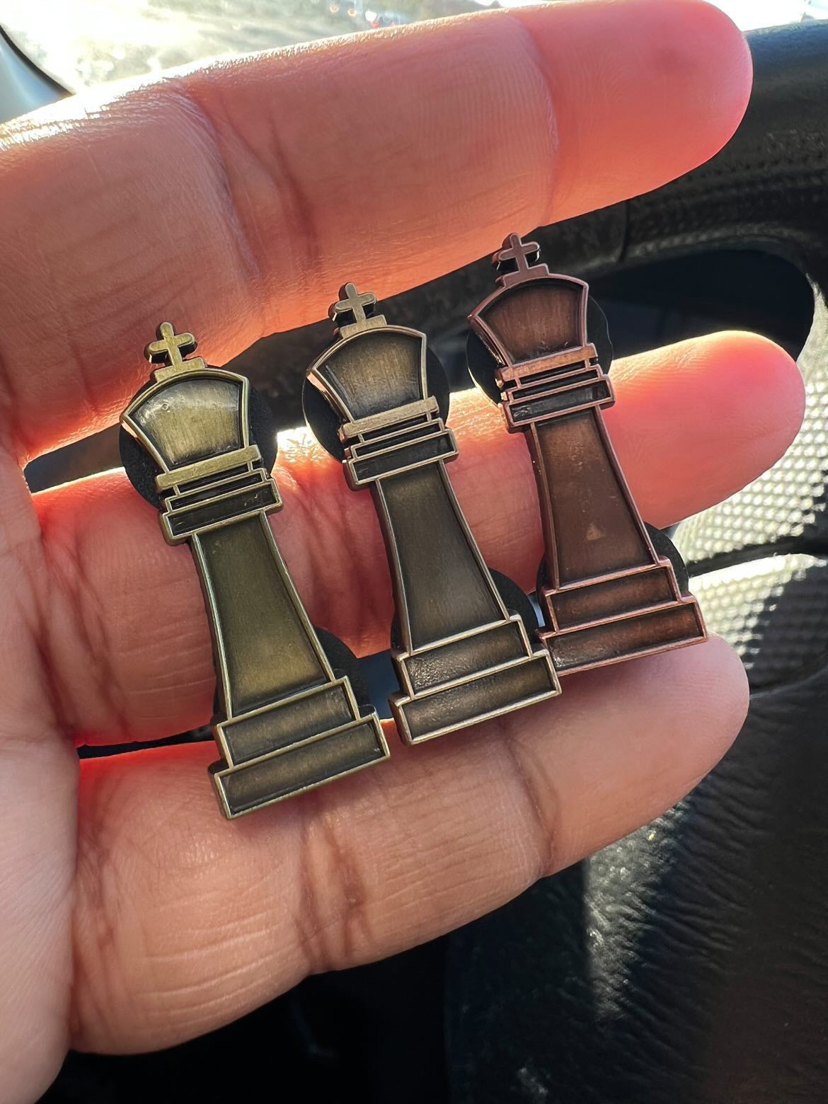 King Chess Piece Pin