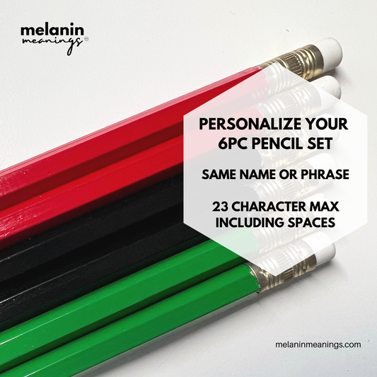 Garvey - Red, Black & Green Personalized Pencil Set