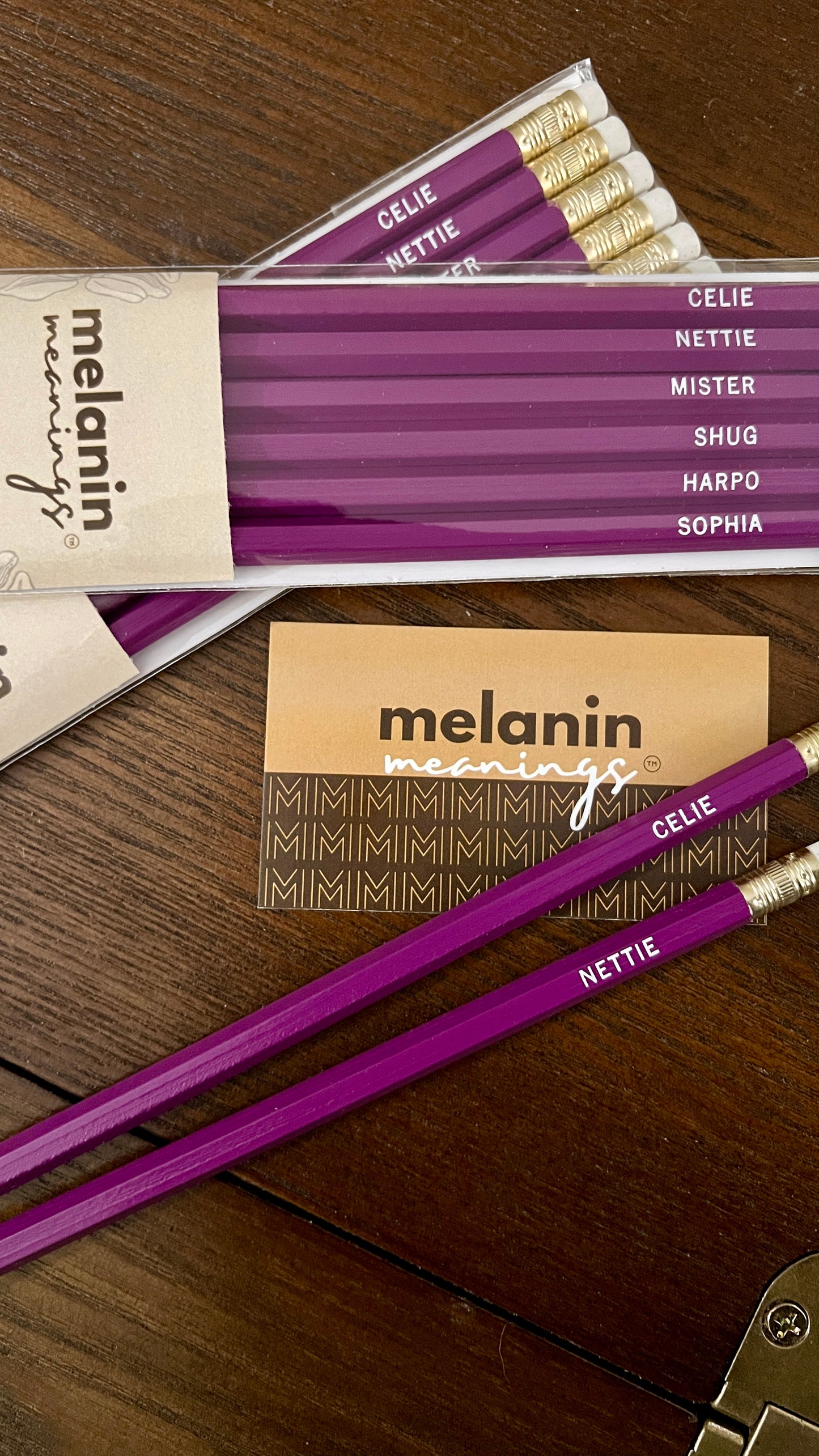 Color Purple Pencil Set
