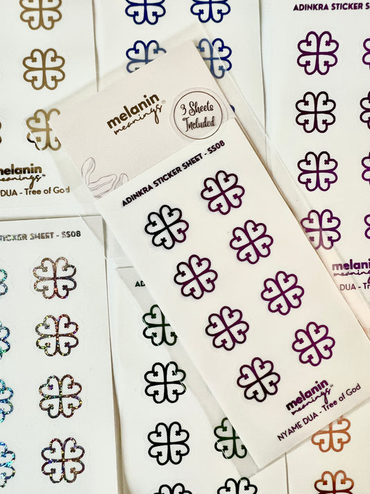 Nyame Dua - Adinkra Symbol Stickers