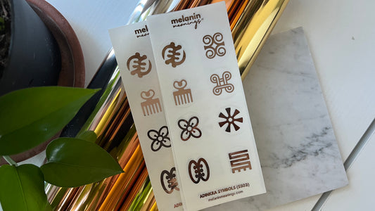 Adinkra Symbol Stickers - Assorted