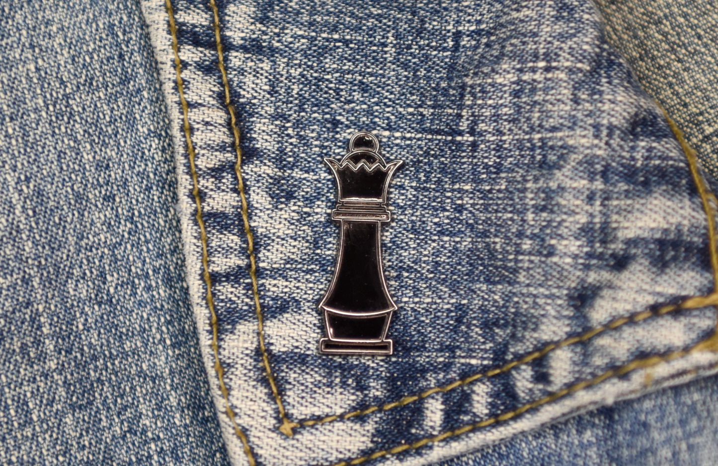 Queen Chess Piece Pin