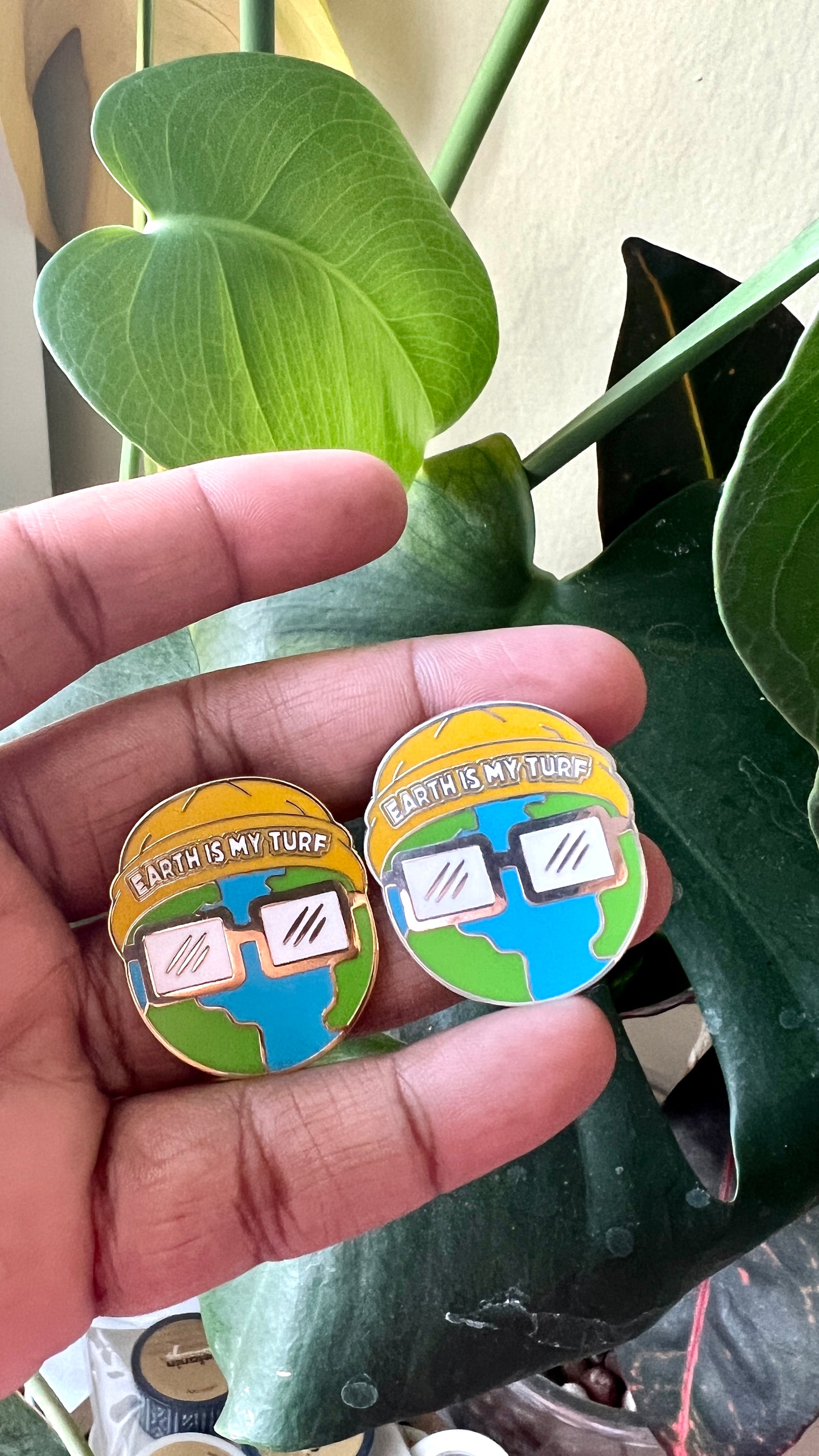 Earth is My Turf - Hyphy Earth Day Pin
