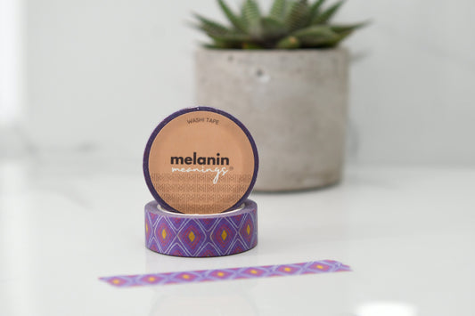 Purple, Pink and Yellow African Wax Print Inspired Washi Tape